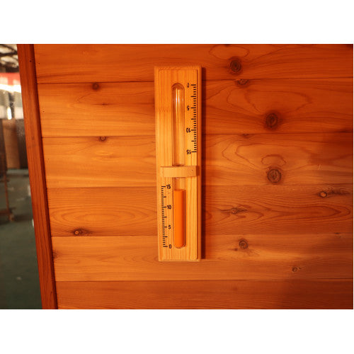 Sunray Denali 4-Person Contemporary Outdoor Sauna with 6kW Heater