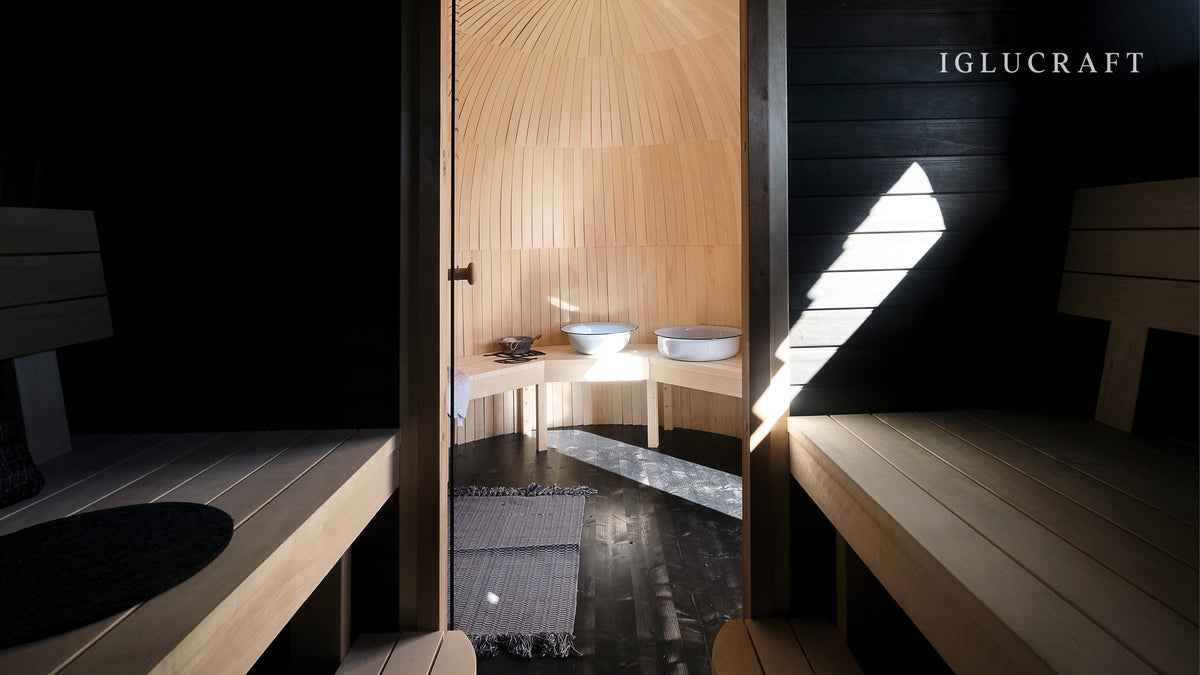 Iglucraft Double Iglusauna 4-6 Person Fully Assembled Outdoor Sauna