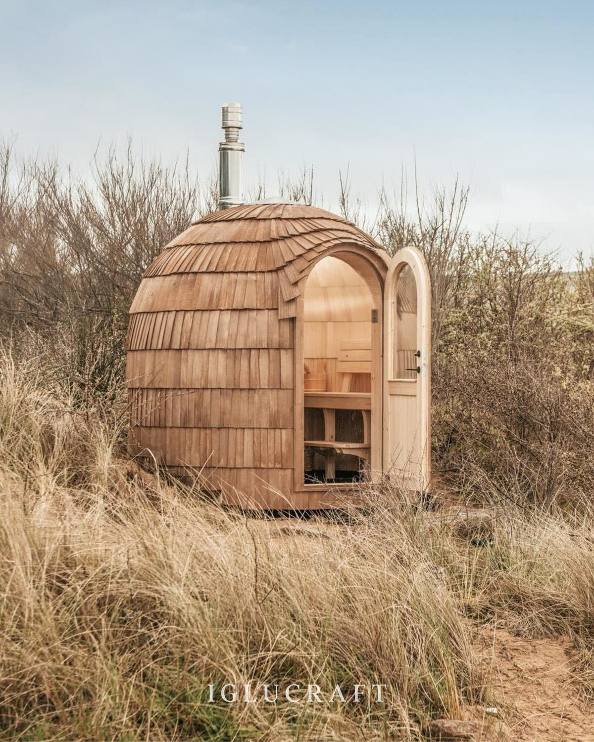 Iglucraft Single Iglusauna 4-Person Fully Assembled Outdoor Sauna