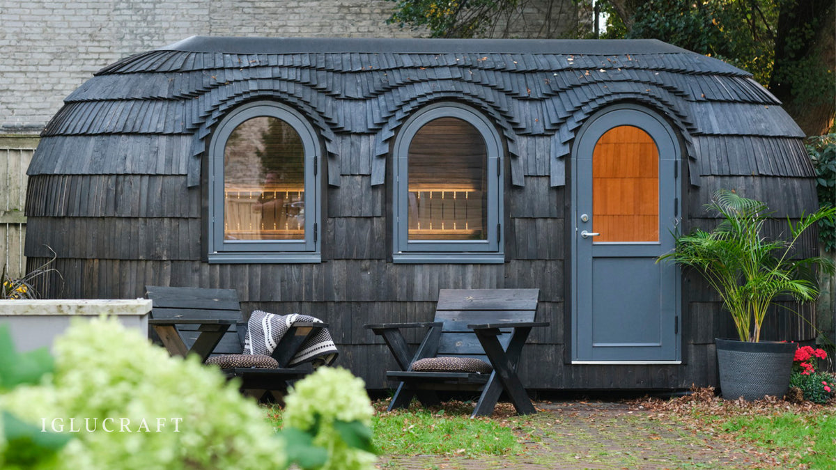 Iglucraft Triple Iglusauna 6-Person Fully Assembled Outdoor Sauna