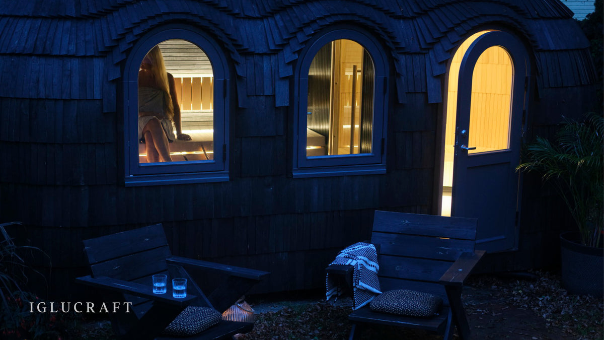 Iglucraft Triple Iglusauna 6-Person Fully Assembled Outdoor Sauna