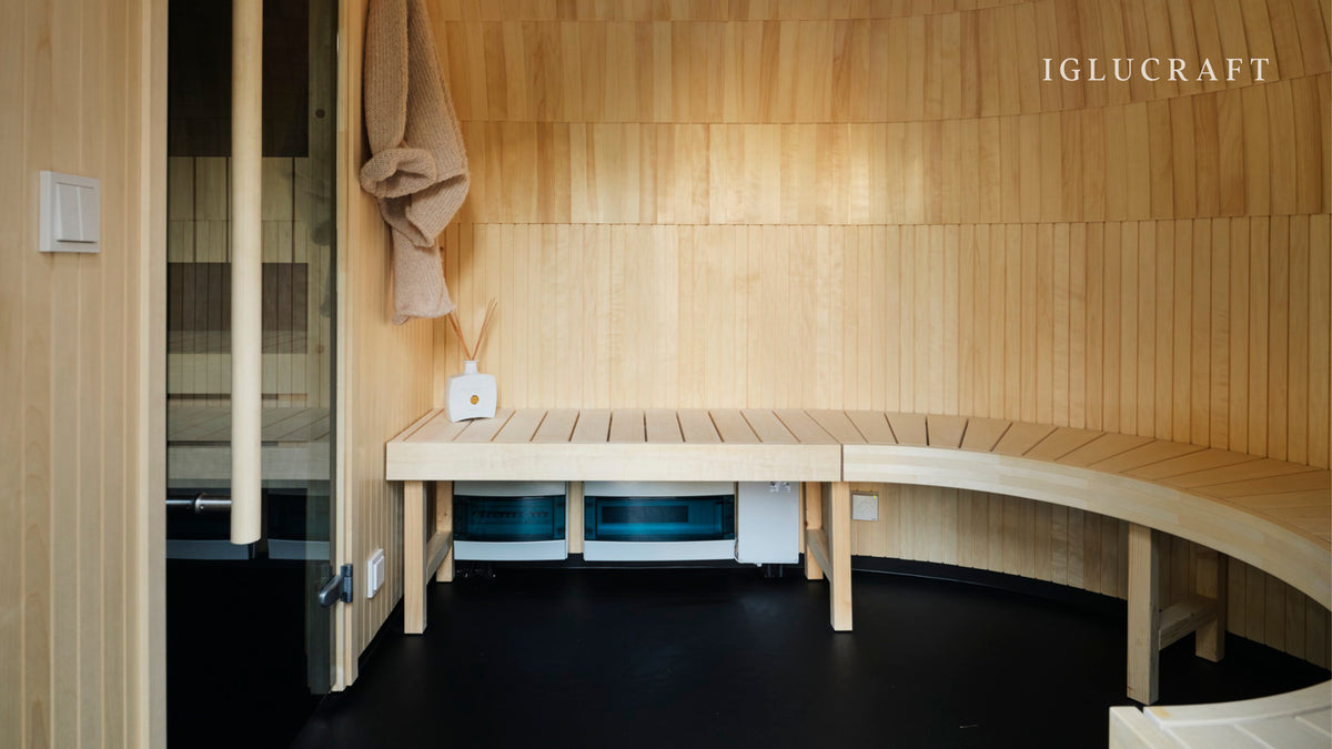 Iglucraft Triple Iglusauna 6-Person Fully Assembled Outdoor Sauna