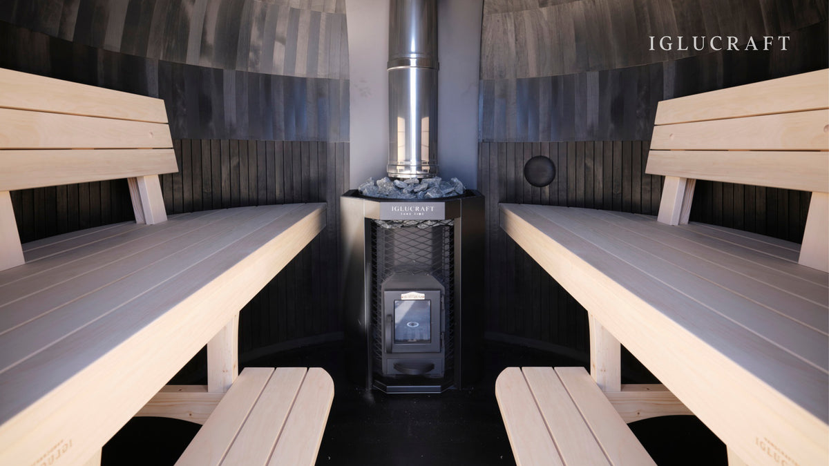 Iglucraft Triple Iglusauna 6-Person Fully Assembled Outdoor Sauna