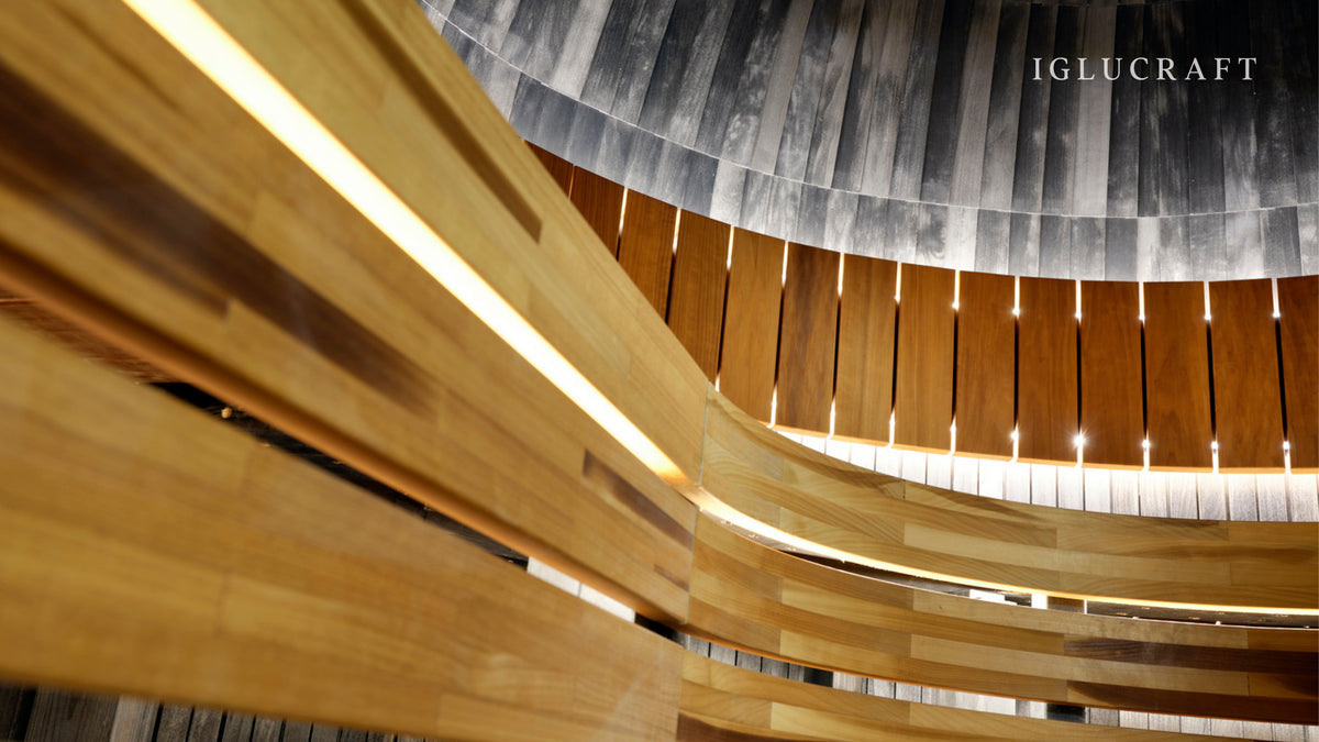 Iglucraft Triple Iglusauna 6-Person Fully Assembled Outdoor Sauna