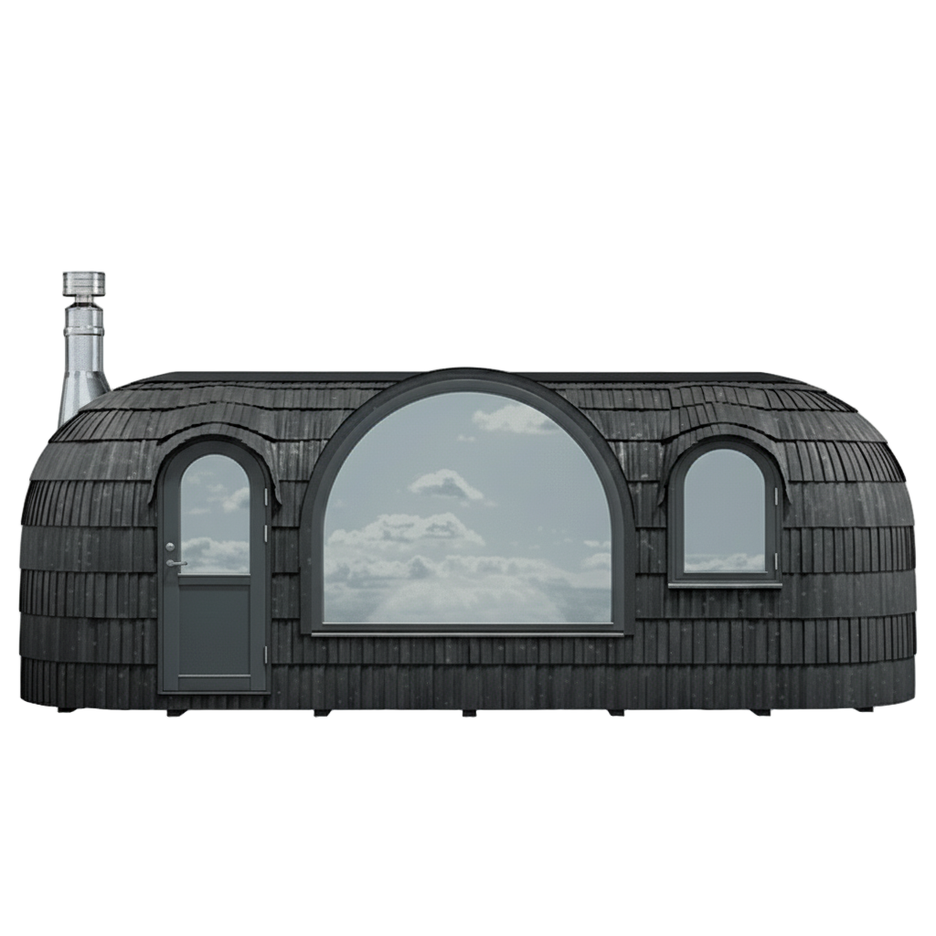 Iglucraft Panoramic Iglusauna 6-Person Fully Assembled Outdoor Sauna