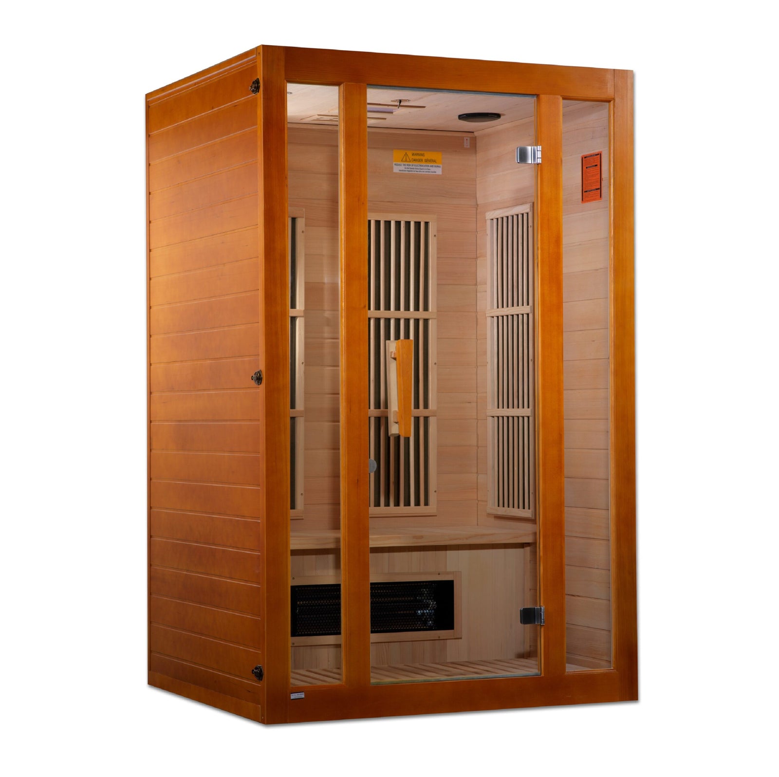 Golden Designs Aspen Maxxus 2-Person Low EMF FAR Infrared Sauna with Hemlock Wood-Sauna-Golden Designs-Nordica Sauna