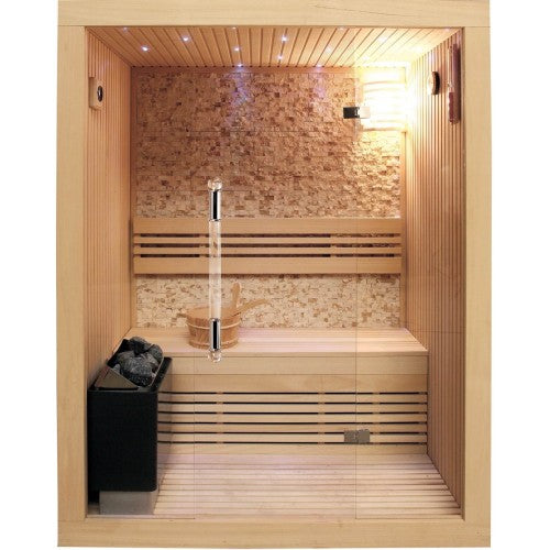 Sunray Rockledge 2-Person Luxury Traditional Sauna with 4.5kW Heater-Sauna-Sunray-Nordica Sauna