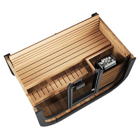 SaunaLife 3-Person Cube-Series Outdoor Home Sauna Kit CL4G-Outdoor Sauna-Nordica Sauna