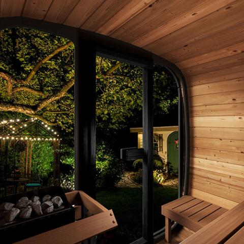 SaunaLife 4-Person Cube-Series Outdoor Home Sauna Kit CL5G-Outdoor Sauna-Nordica Sauna
