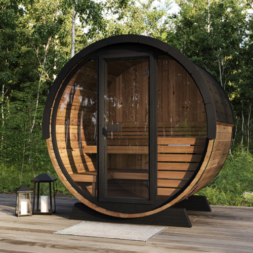 SaunaLife Model EE6G 4-Person Ergo Elegance Series Sauna Barrel