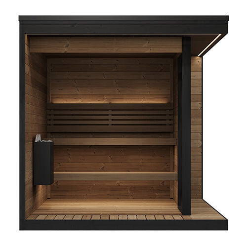 SaunaLife GL6 6-Person Outdoor Sauna Kit | Garden Luxury Series