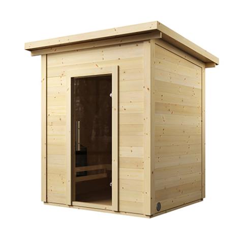 SaunaLife Model G2 Garden-Series Outdoor Home Sauna DIY Kit w/LED Light System