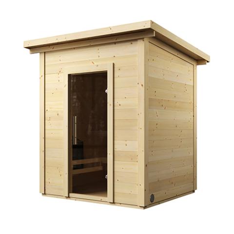 SaunaLife Model G2 Garden-Series Outdoor Home Sauna DIY Kit with LED Light System-Sauna-SaunaLife-Nordica Sauna