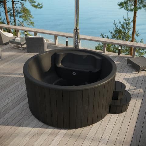 SaunaLife Wood-Fired Hot Tub Model S4 | Soak Series