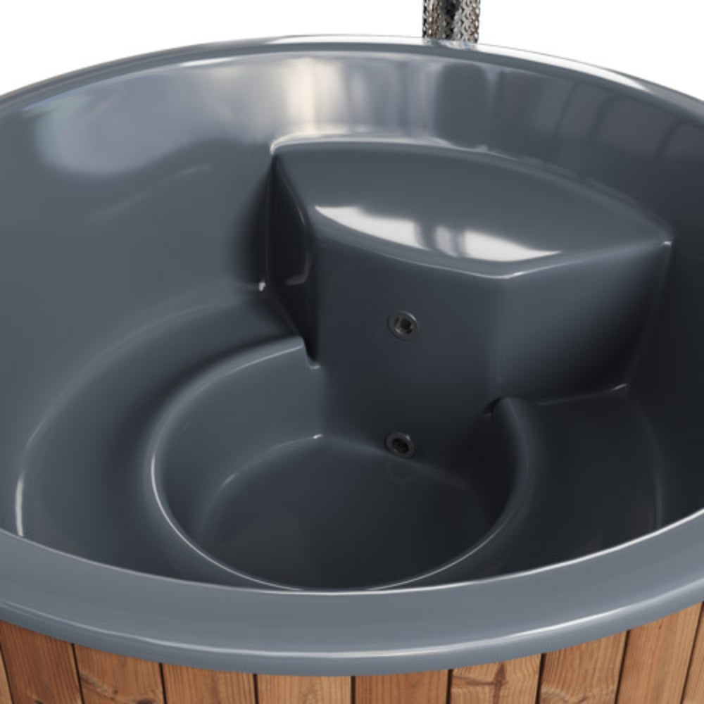 SaunaLife S6 Soak Series 7 Person Wood Burning Hot Tub