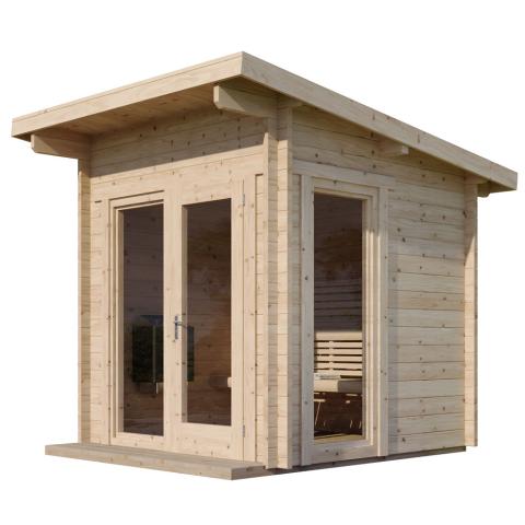SaunaLife Outdoor Sauna Model G4 | Garden Series-Sauna-SaunaLife-Nordica Sauna
