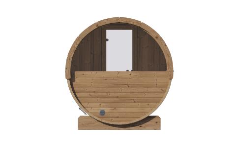 SaunaLife Model E7 Sauna Barrel | ERGO Series-Sauna-Glass Front-Nordica Sauna