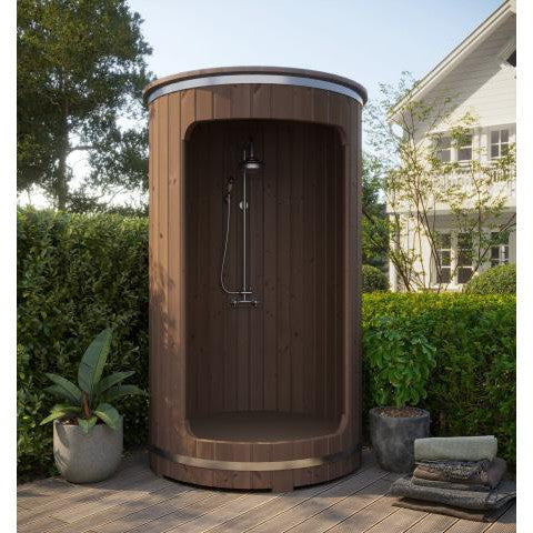 SaunaLife Barrel Shower Model R3 | Rain Series-Outdoor Shower-SaunaLife-Nordica Sauna