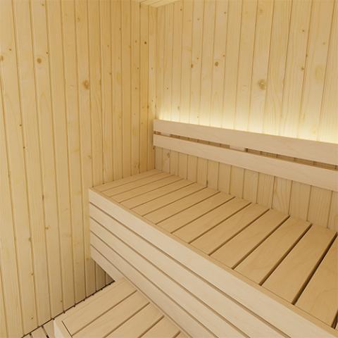 SaunaLife Model X2 XPERIENCE Series Indoor Sauna DIY Kit w/LED Light System