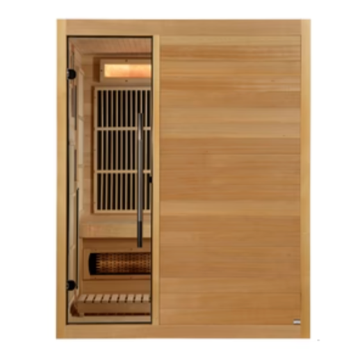 Golden Designs &quot;Soria&quot; 3-Person Full Spectrum Indoor Hybrid Sauna with Harvia Stove