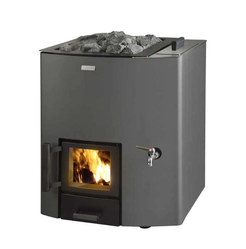 Narvi NC 20 Sauna Heater with watertank-Wood-Burning Heaters-Narvi-Watertank Right-Nordica Sauna