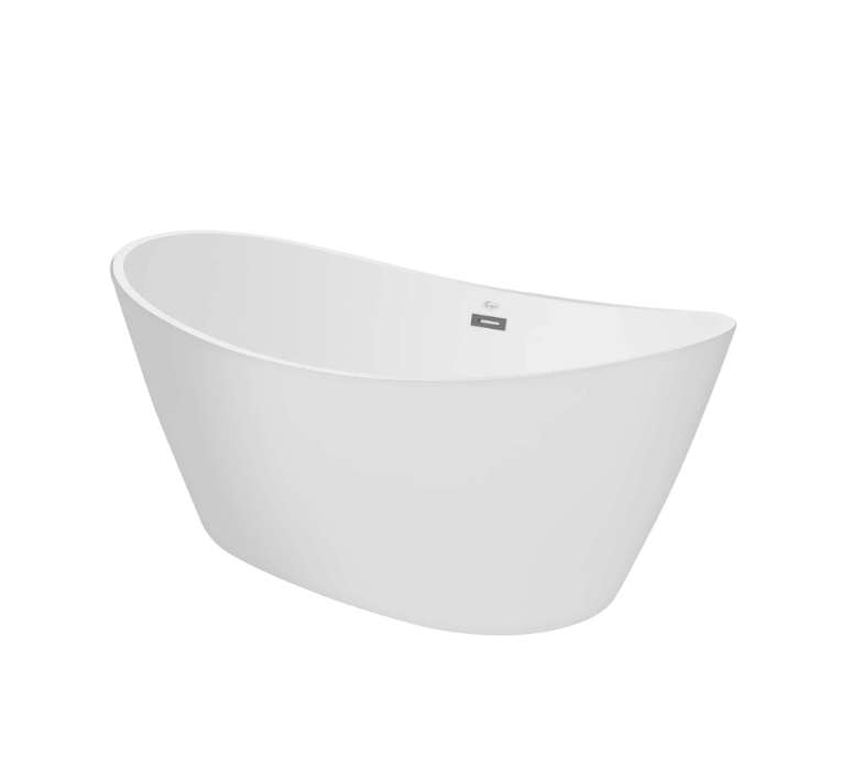 Empava 59 in. Freestanding Soaking Bathtub with LED | EMPV-59FT1518LED-Feestanding bathtub-Empava-Nordica Sauna