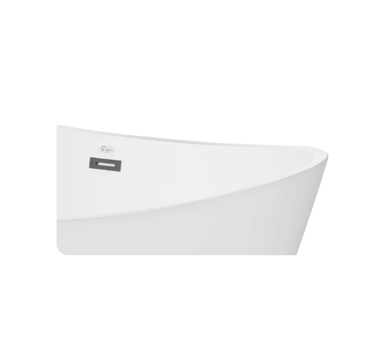 Empava 59 in. Freestanding Soaking Bathtub with LED | EMPV-59FT1518LED