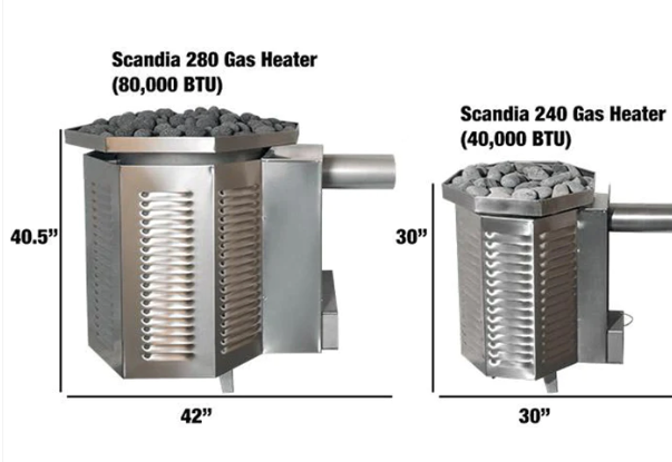 Scandia 80K BTU Gas Sauna Heater