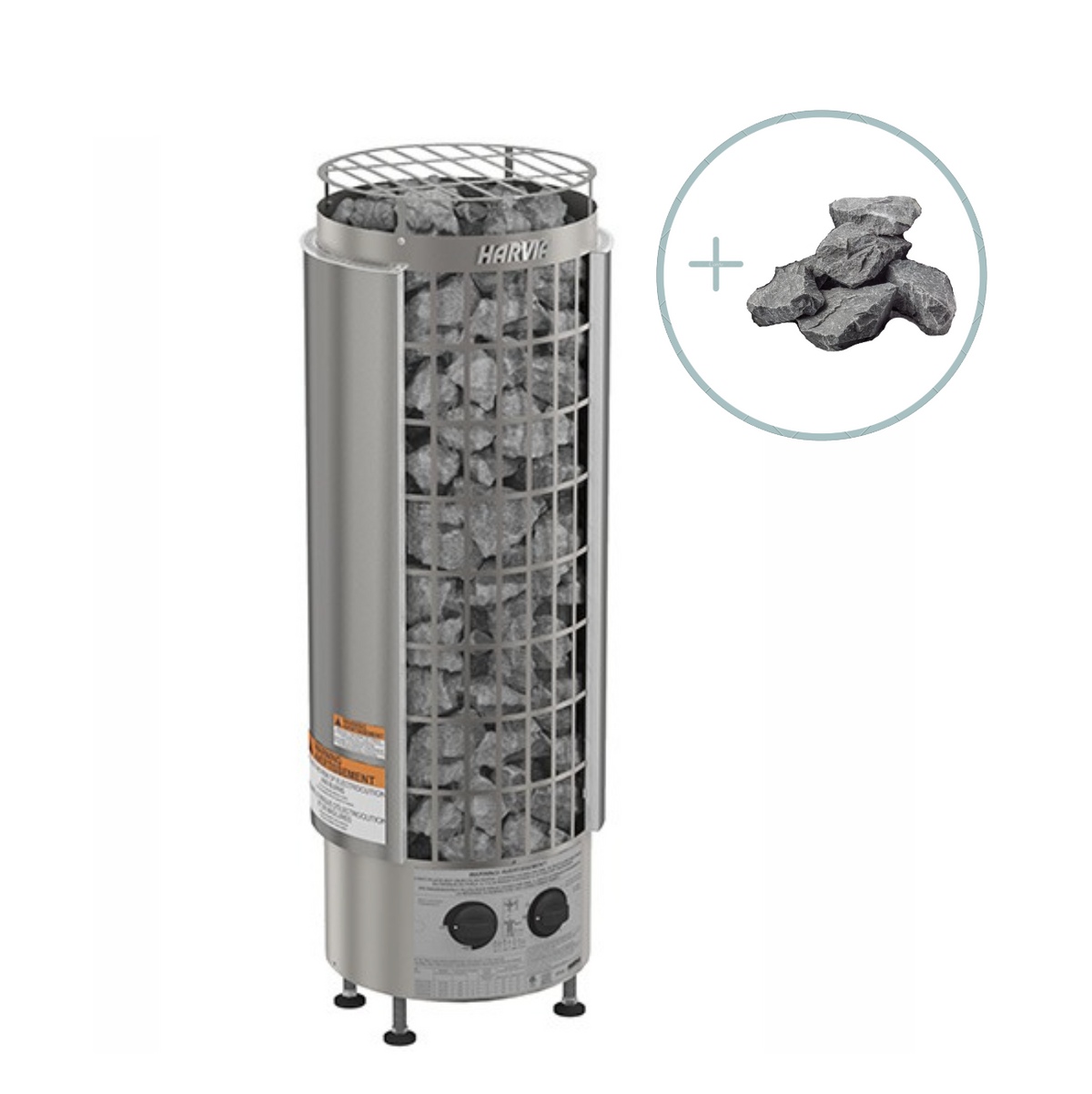 Harvia Cilindro PC90 Sauna Heater Package