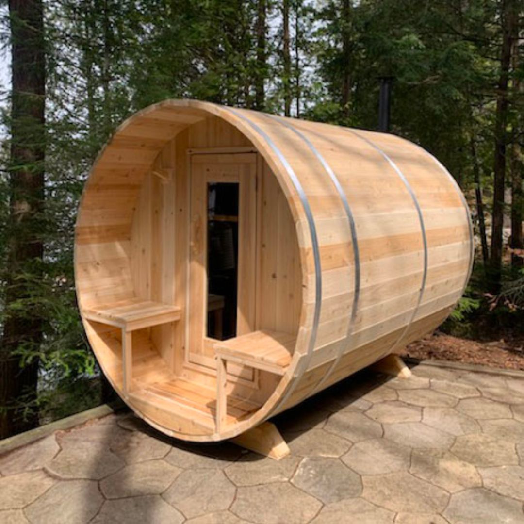 Dundalk CT Serenity 4 Person Barrel Sauna-Sauna-Dundalk Leisurecraft-None-Nordica Sauna