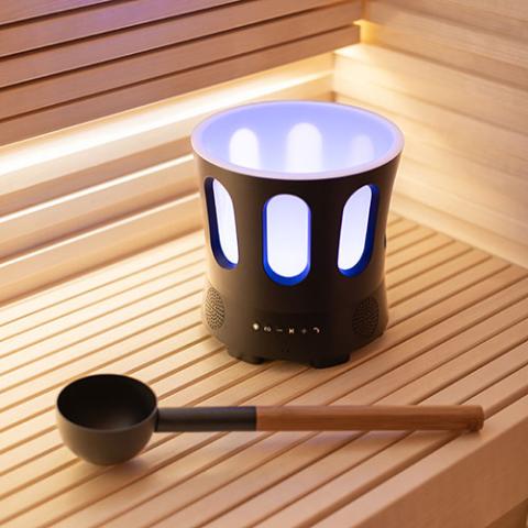 SaunaLife SaunaZone Bluetooth Speaker with Lights Sauna Bucket-Accessories-Nordica Sauna