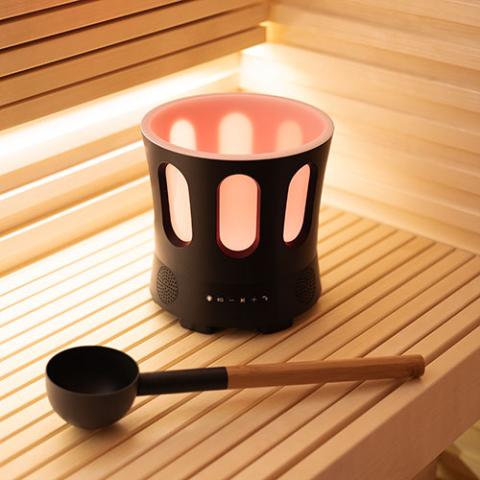 SaunaLife SaunaZone Bluetooth Speaker with Lights Sauna Bucket-Accessories-Nordica Sauna