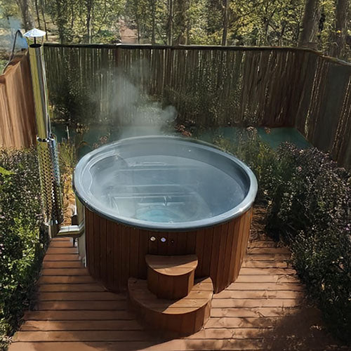 SaunaLife Wood-Fired Hot Tub Model S4 | Soak Series