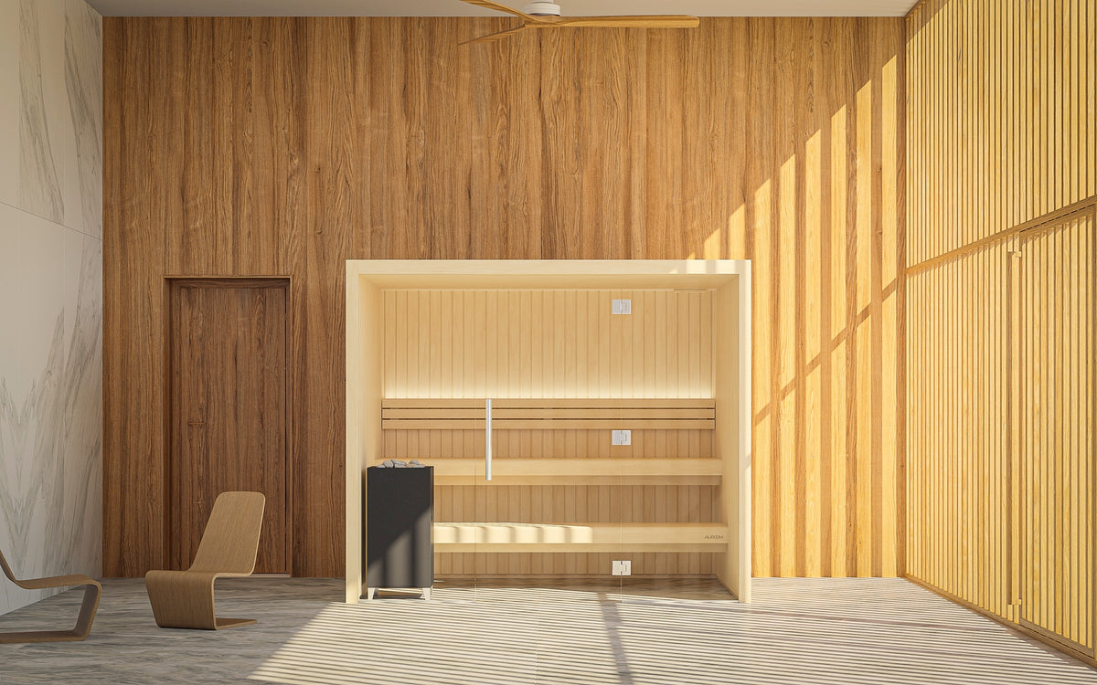 Auroom Emma Glass Indoor Home Sauna Kit