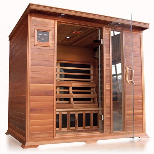 Sunray Savannah 3-Person Cedar Sauna with Carbon Heaters-Sauna-Sunray-Nordica Sauna