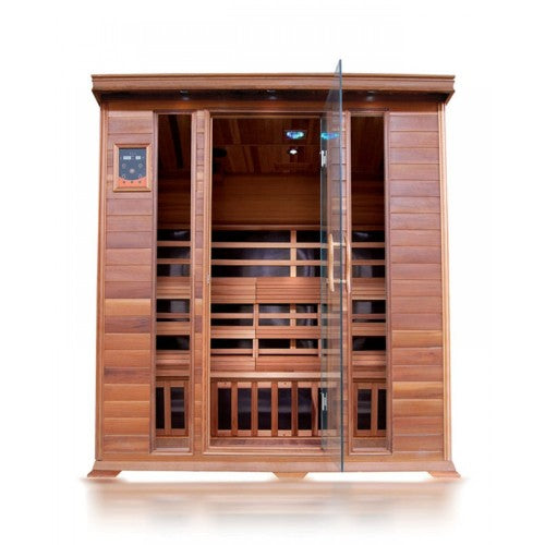 Sunray Sequoia 4-Person Cedar Sauna with Carbon Heaters-Sauna-Sunray-Nordica Sauna