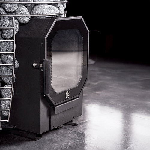 HUUM Hive Flow 9.8kW Wood Burning Sauna Stove Package