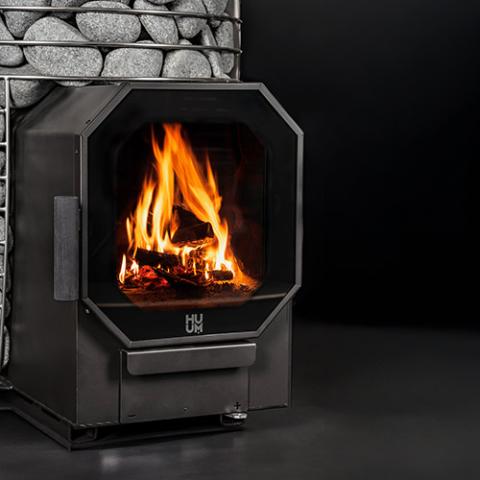 HUUM Hive Flow Mini LS 8.5kW Wood Burning Sauna Stove