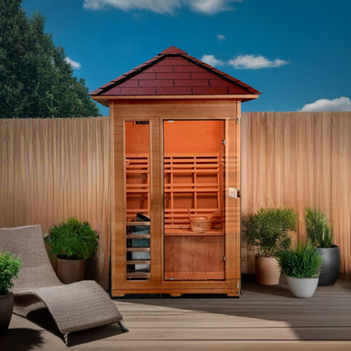 Sunray Bristow 2-Person Outdoor Traditional Sauna with Window