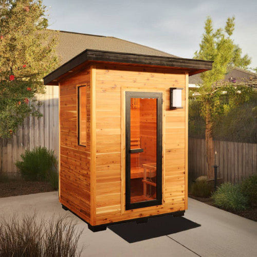 Sunray Seneca 3-Person Contemporary Outdoor Sauna with 6kW Heater