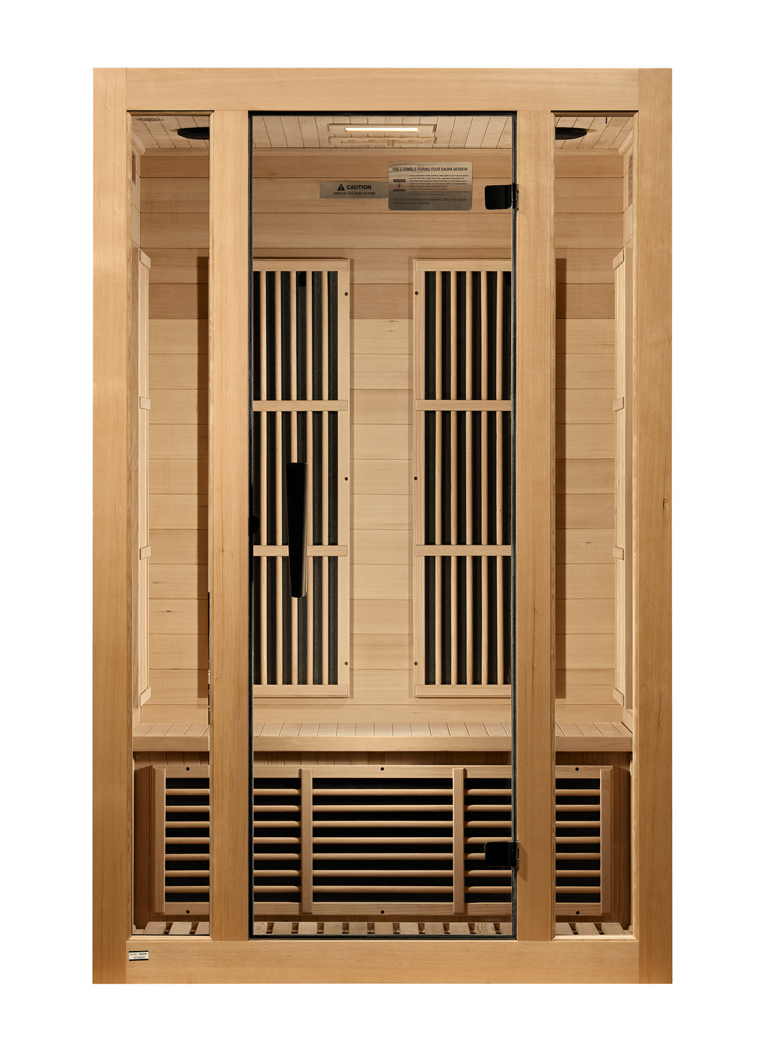 Golden Designs Maxxus Seattle 2-Person Low EMF FAR Infrared Carbon Sauna with Canadian Hemlock | MX-J206-01