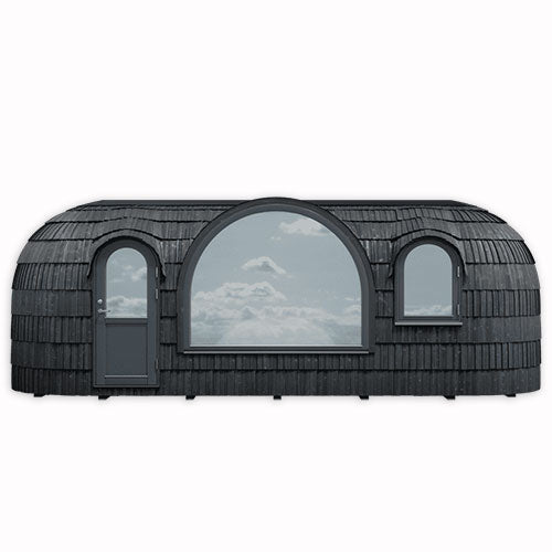 Iglucraft Panoramic Iglusauna 6-Person Fully Assembled Outdoor Sauna