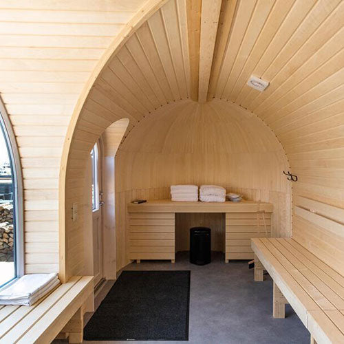 Iglucraft Panoramic Iglusauna 6-Person Fully Assembled Outdoor Sauna