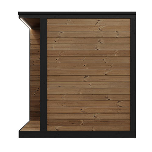 SaunaLife GL4 4-Person Outdoor Sauna Kit | Garden Luxury Series