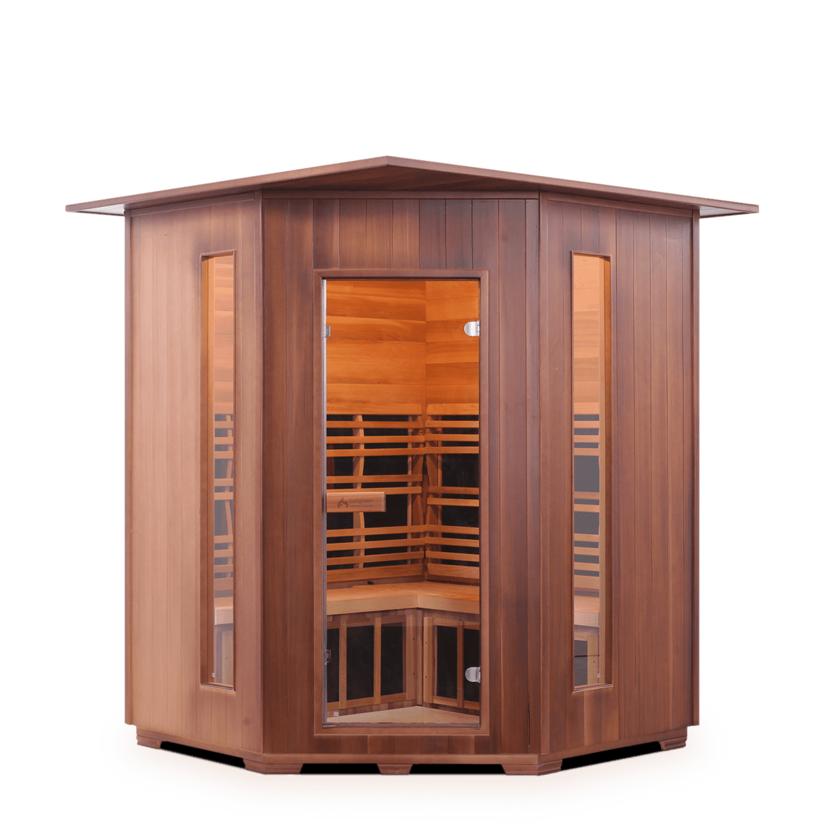 Enlighten Sauna Rustic 4 Corner Full Spectrum Infrared Sauna