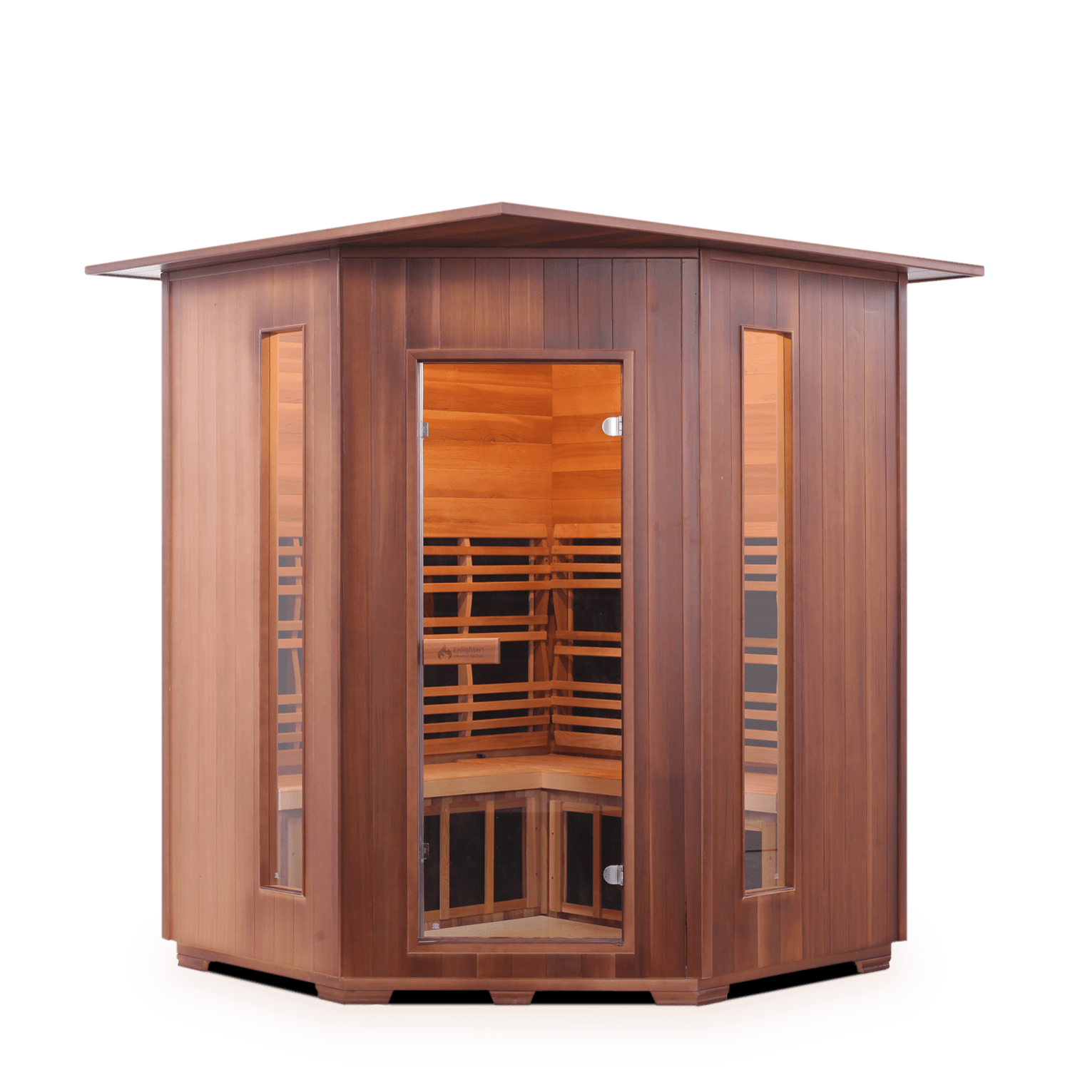 Enlighten Full Spectrum Infrared Sauna RUSTIC - 2 Peak - 2 Person