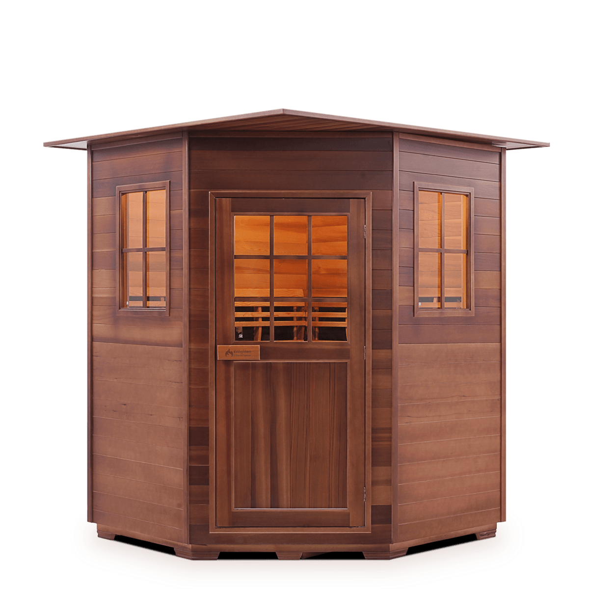 Enlighten Sauna Sapphire 4 Corner Infrared/Traditional Sauna