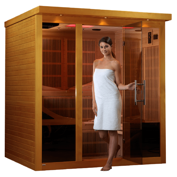Golden Designs Dynamic &quot;Monaco&quot; 6-person Ultra Low EMF FAR Infrared Sauna | DYN-6996-01
