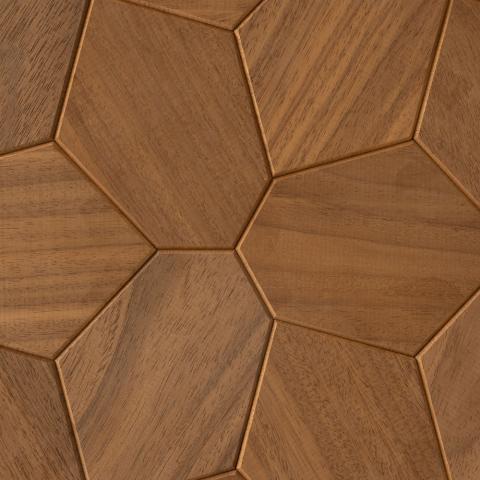 EmotionWalls Thermo-Abachi, Hexagon, Wall Panel