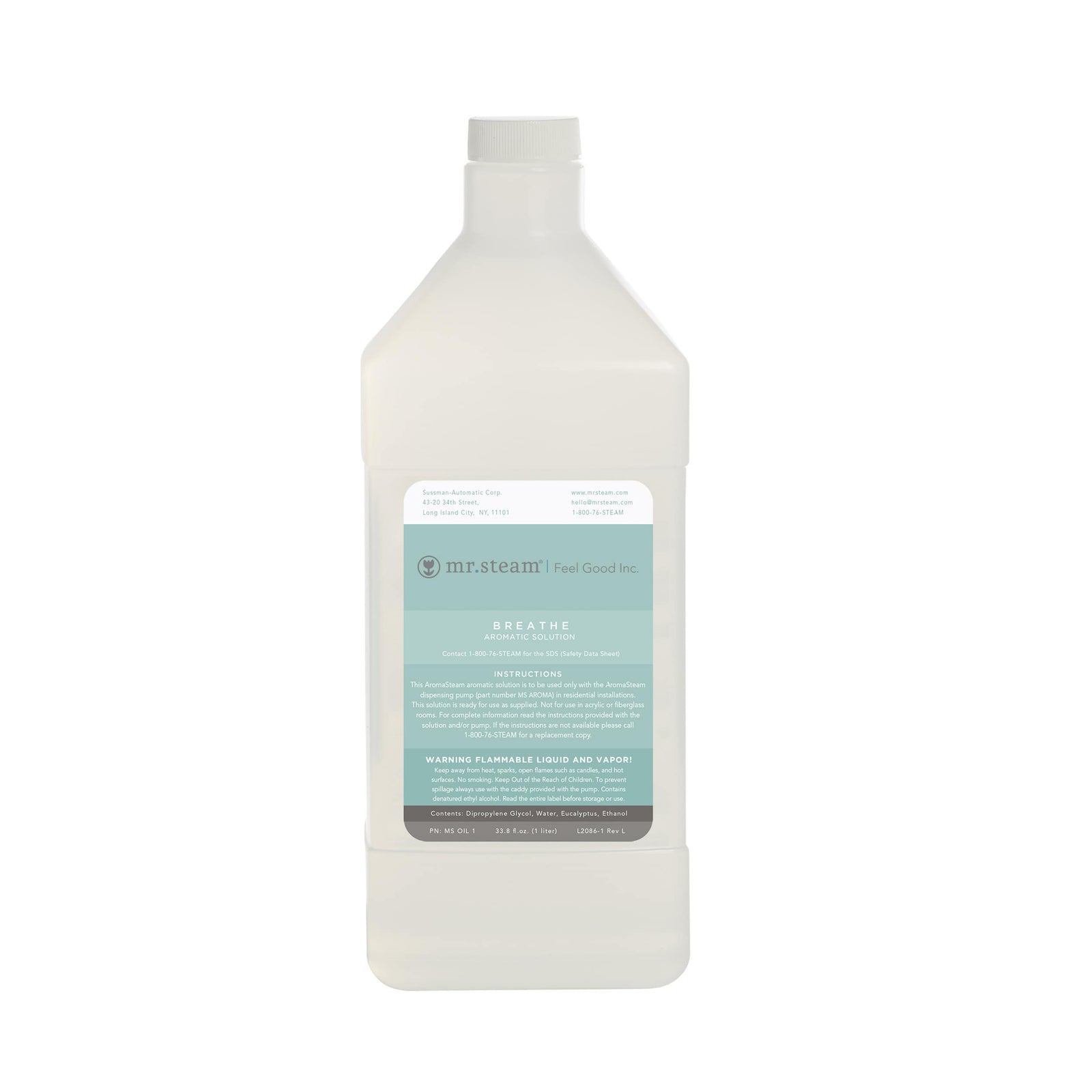 Mr. Steam AromaSteam Breathe Essential Oil 1L-Steam Room Aroma Oil-Mr. Steam-Nordica Sauna